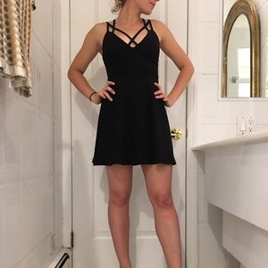 Strappy Black Cocktail Dress